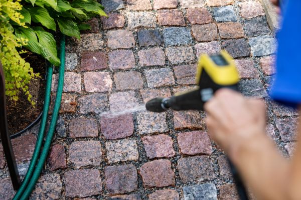 Paver Sidewalk Cleaning in Las Cruces